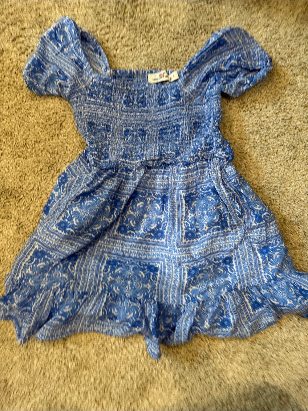 Vineyard Vines Blue Printed Girls Skort